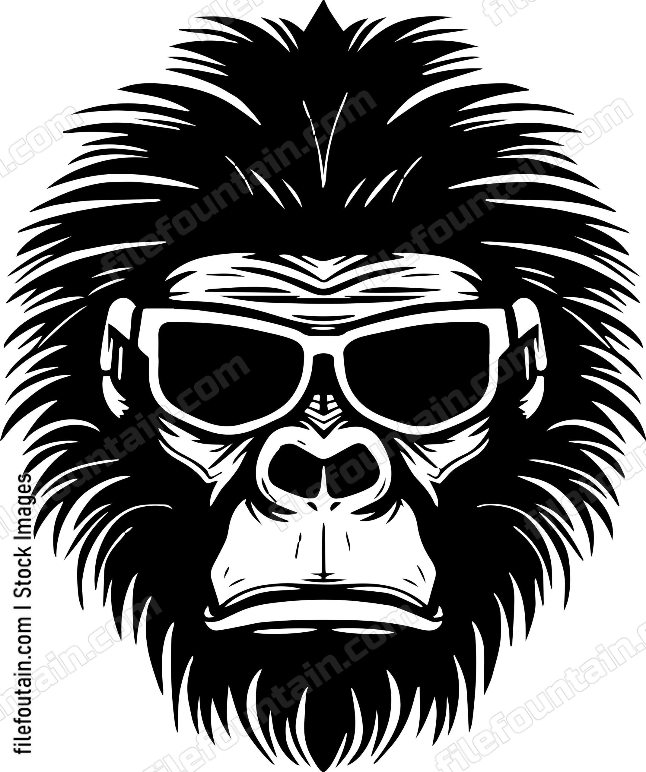 Gorilla In Sunglasses