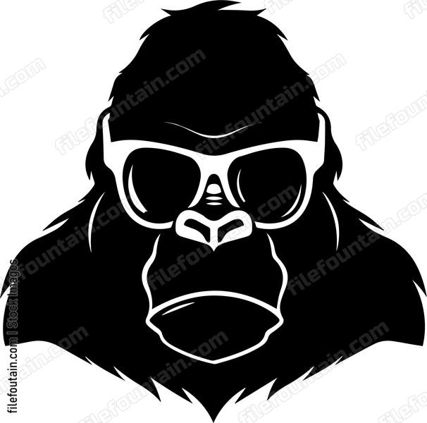 Gorilla In Sunglasses
