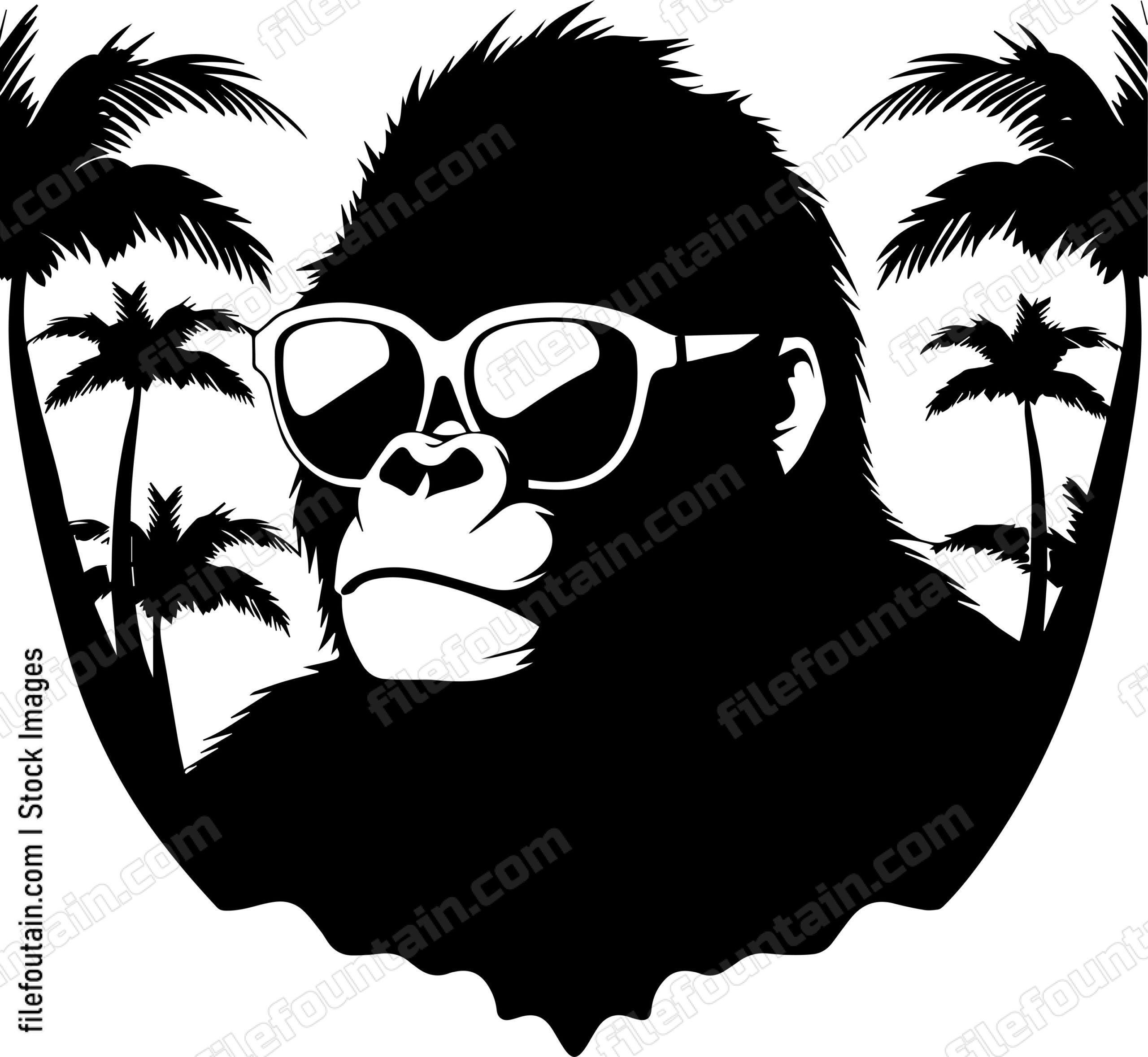 Gorilla In Sunglasses