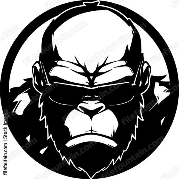 gorilla in sunglasses