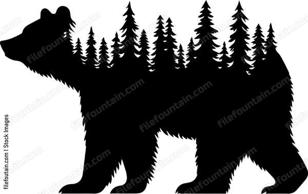 Grizzly Bear In A Forest