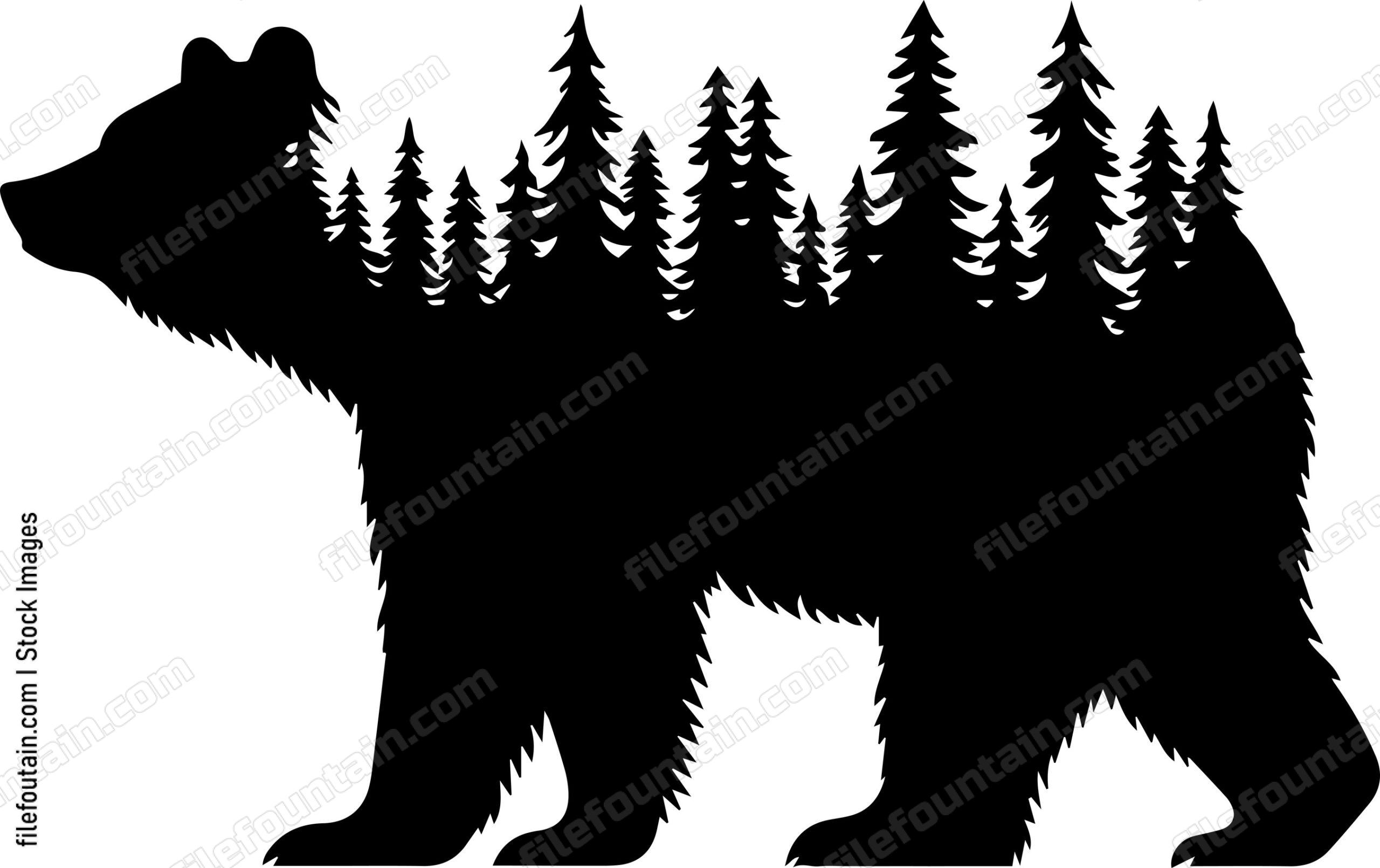 Grizzly Bear In A Forest