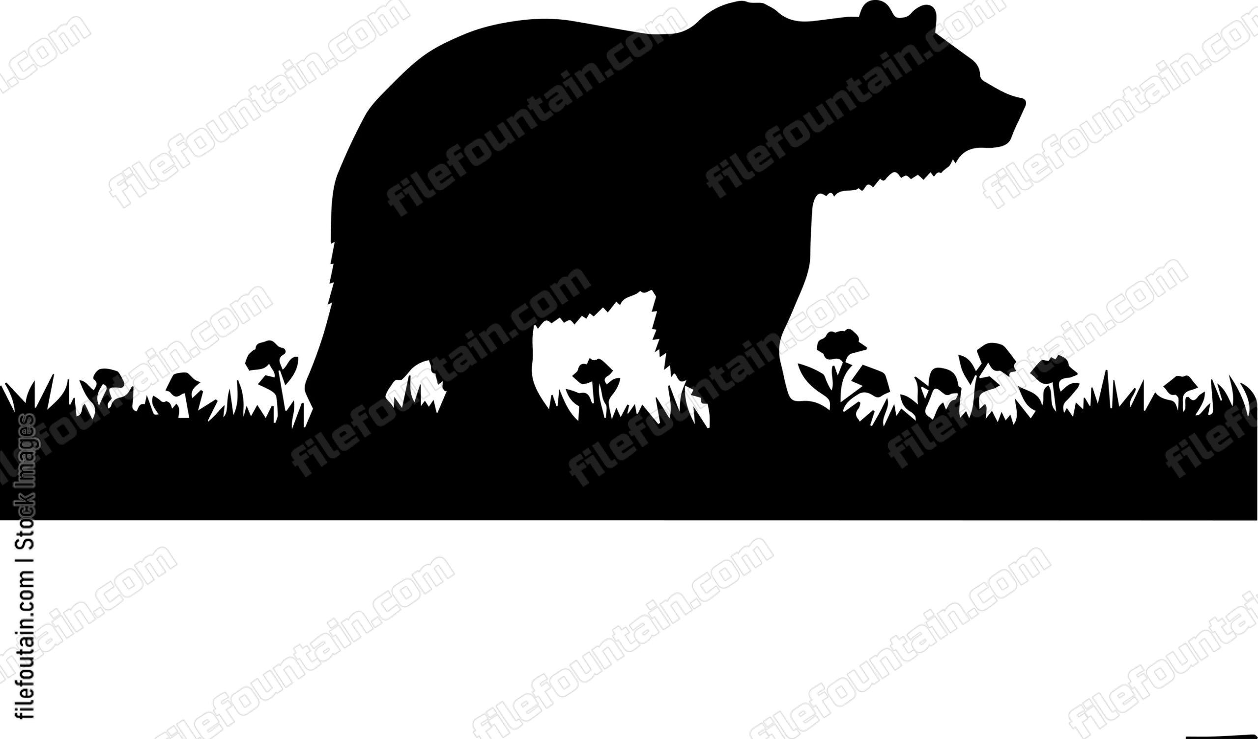 Grizzly Bear In A Forest