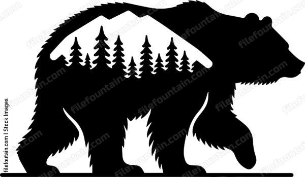 Grizzly Bear In A Forest