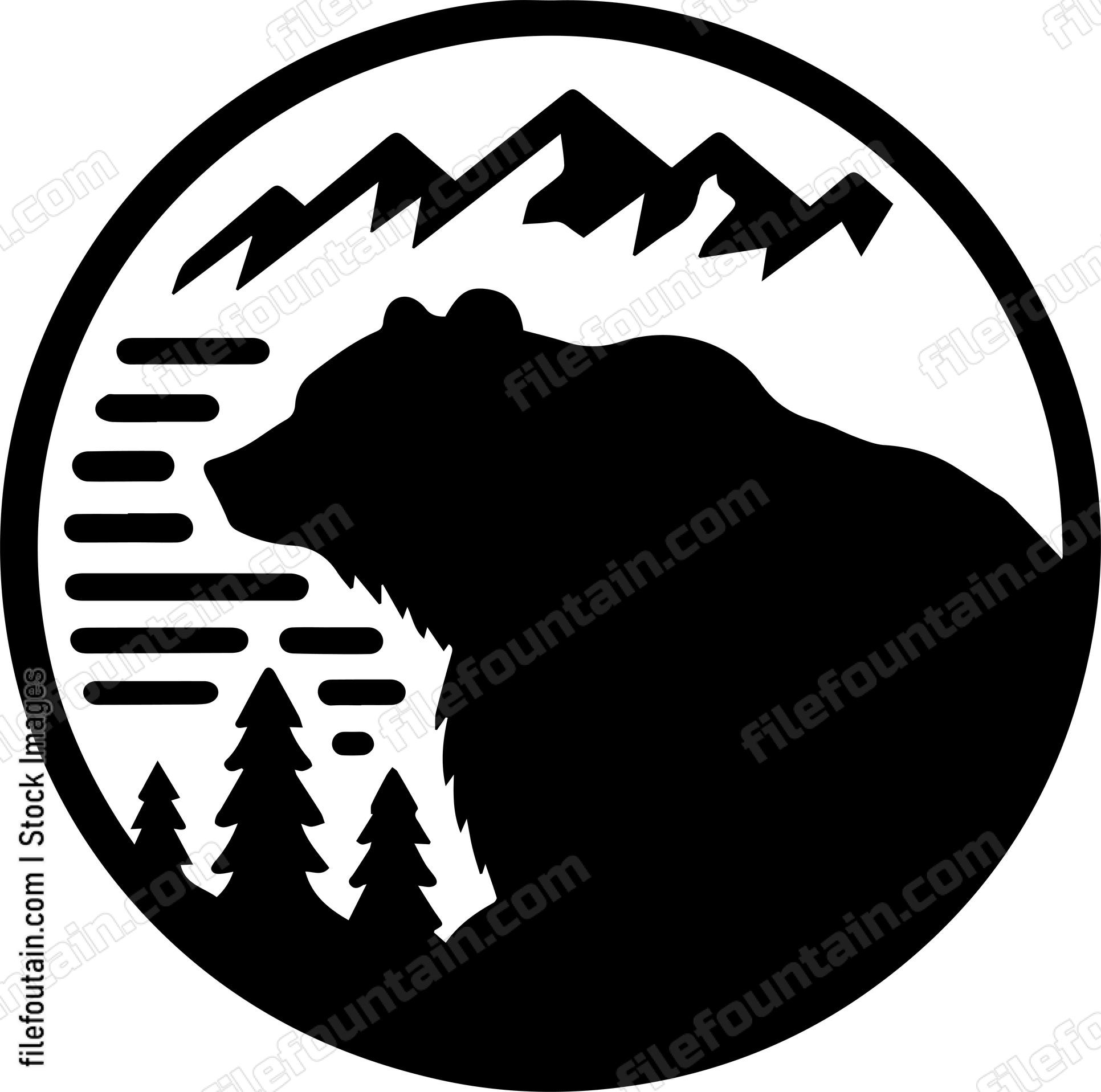 Grizzly Bear In A Forest