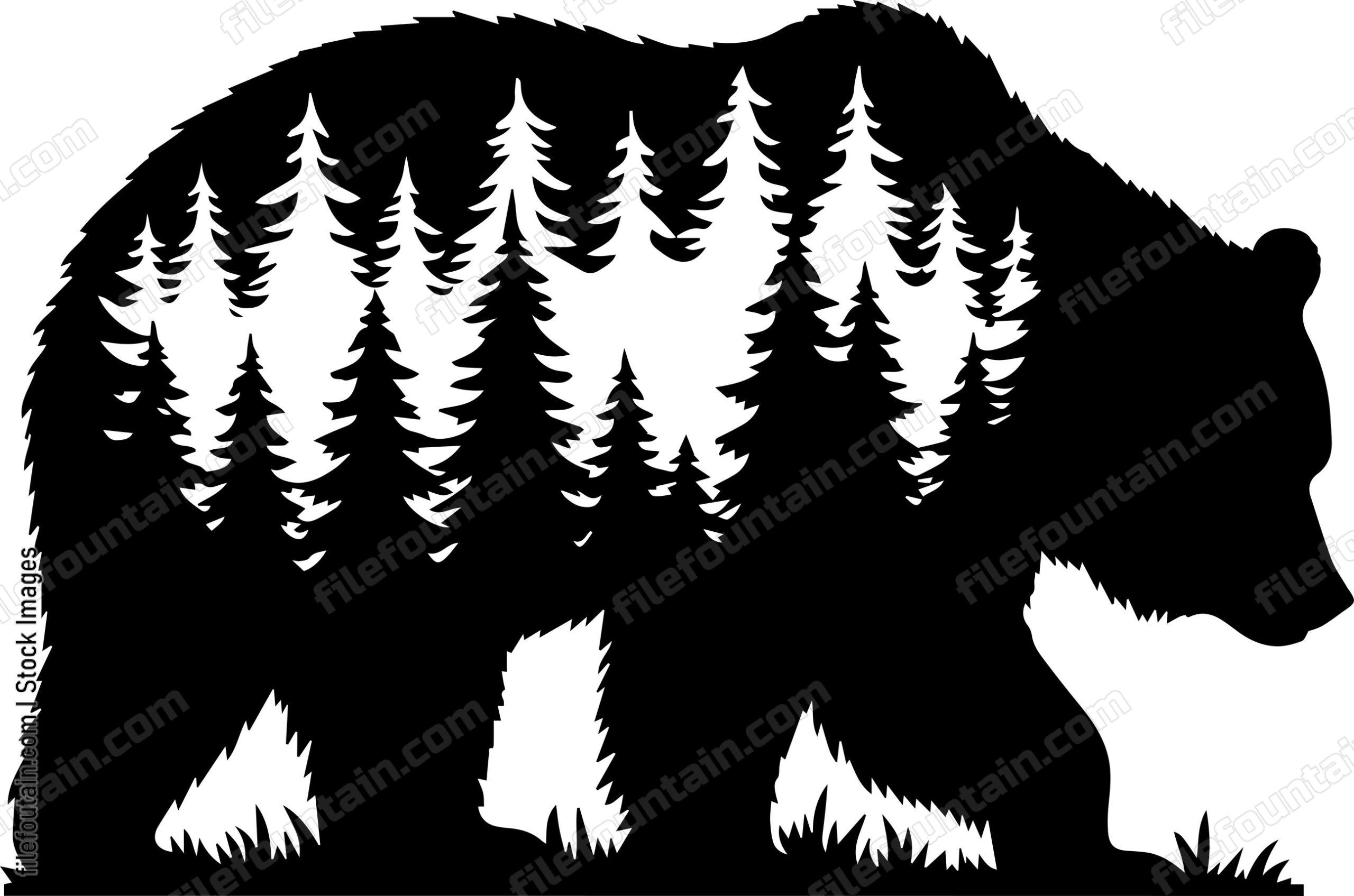 Grizzly Bear In A Forest