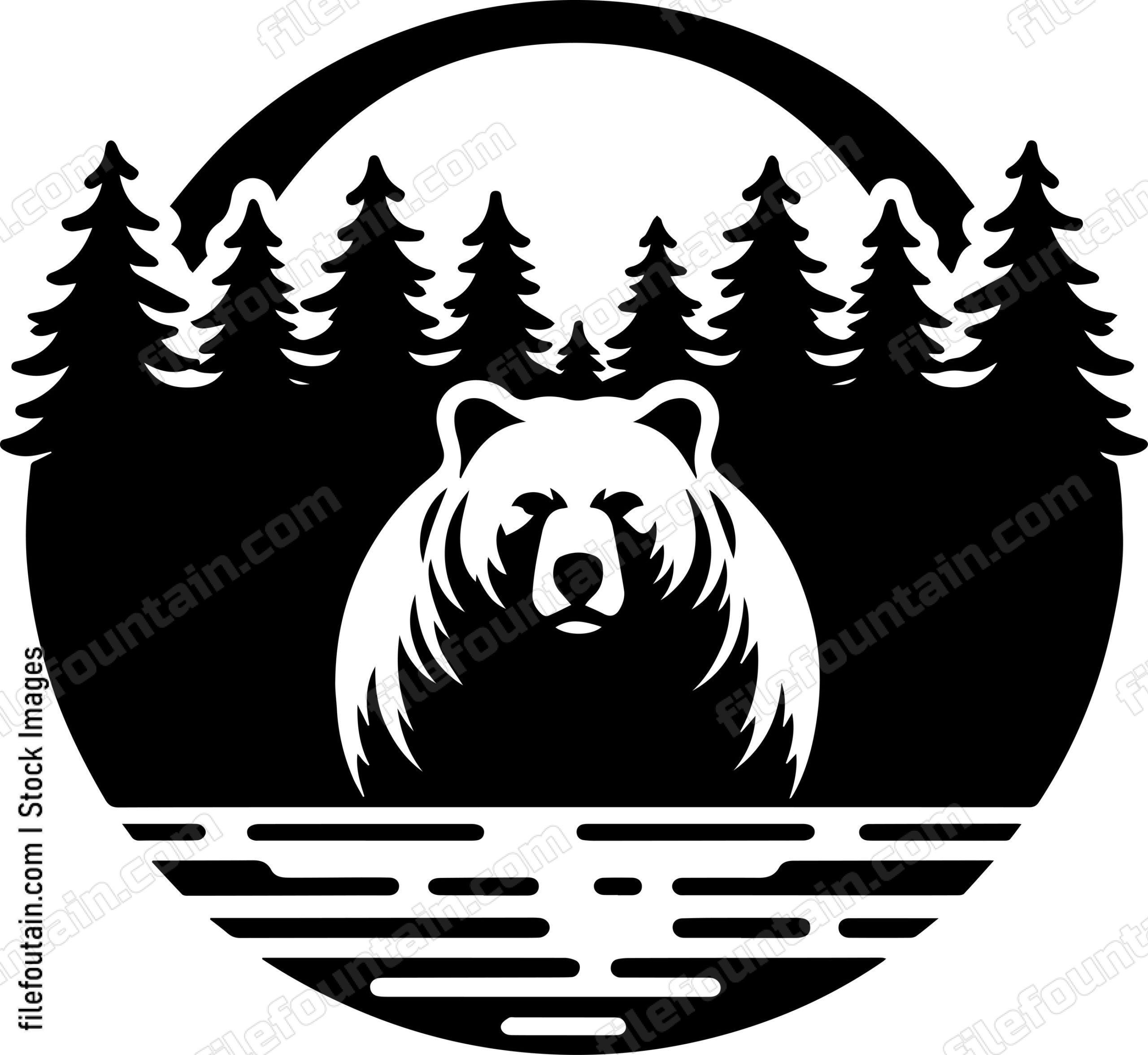 Grizzly Bear In A Forest