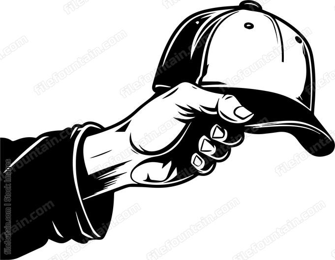 Hand Holding Baseball Hat