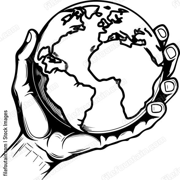 Hand Holding Earth Planet