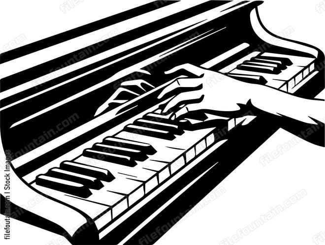 Hands Play The Piano