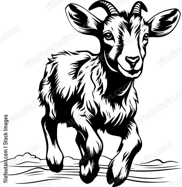 Jumping Baby Goat