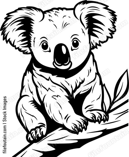 Koala On A Tree