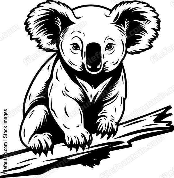 Koala On A Tree