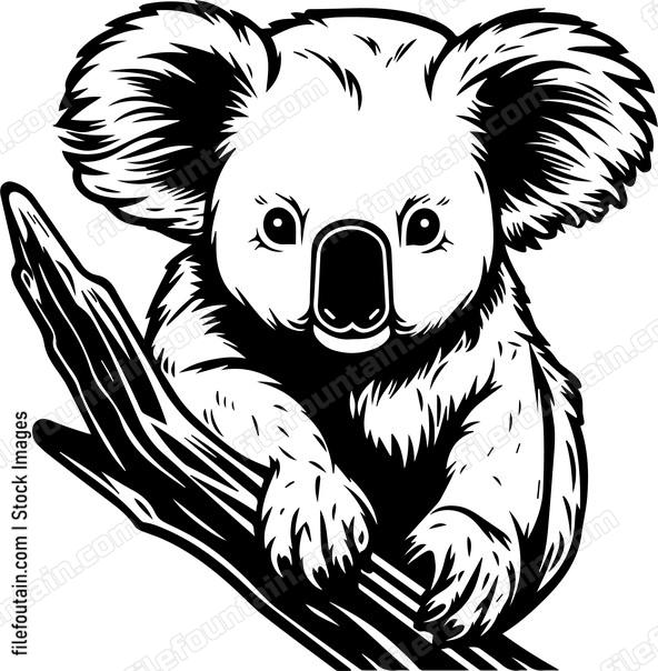 Koala On A Tree