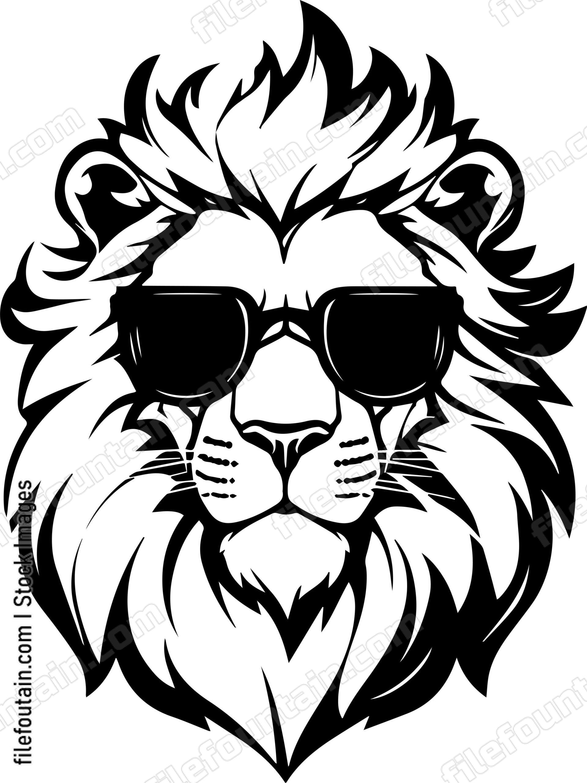 Lion In Sunglasses