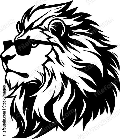 Lion In Sunglasses