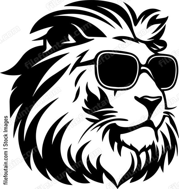 Lion In Sunglasses