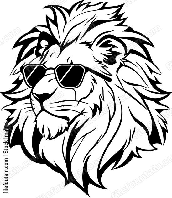 Lion In Sunglasses