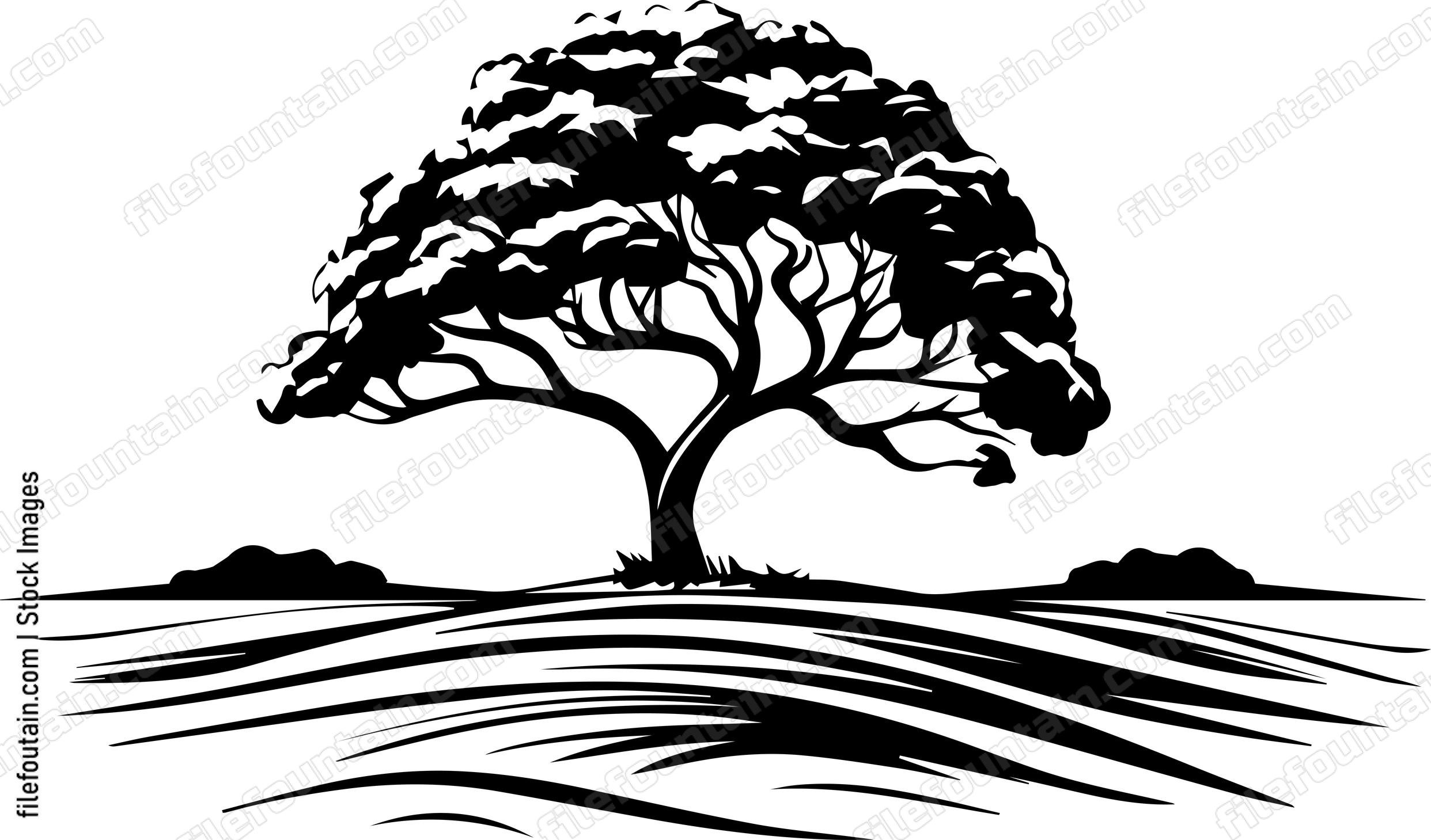 Lone Tree In A Field
