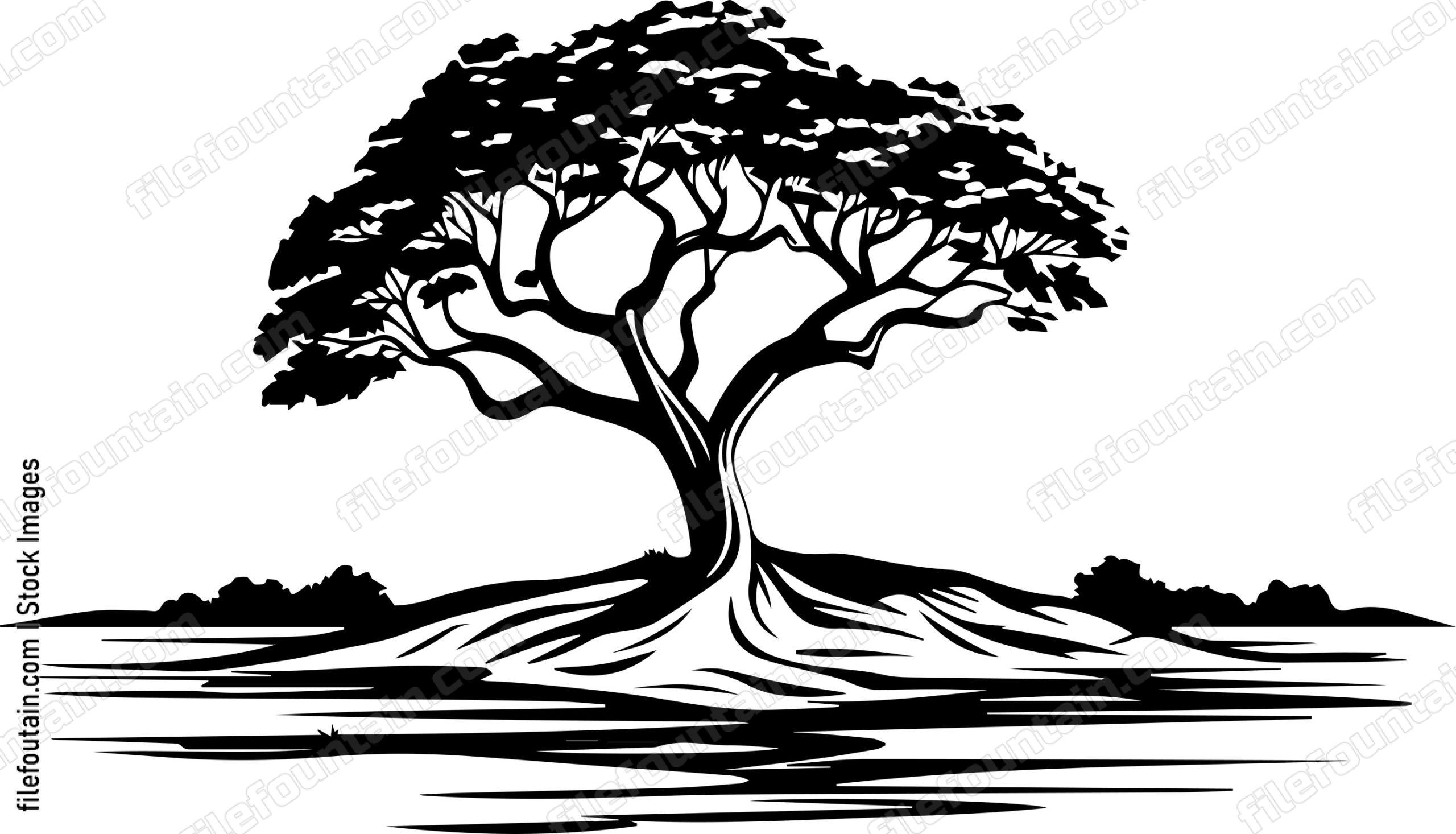 Lone Tree In A Field