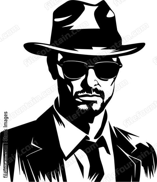 Man In Sunglasses and Fedora Hat