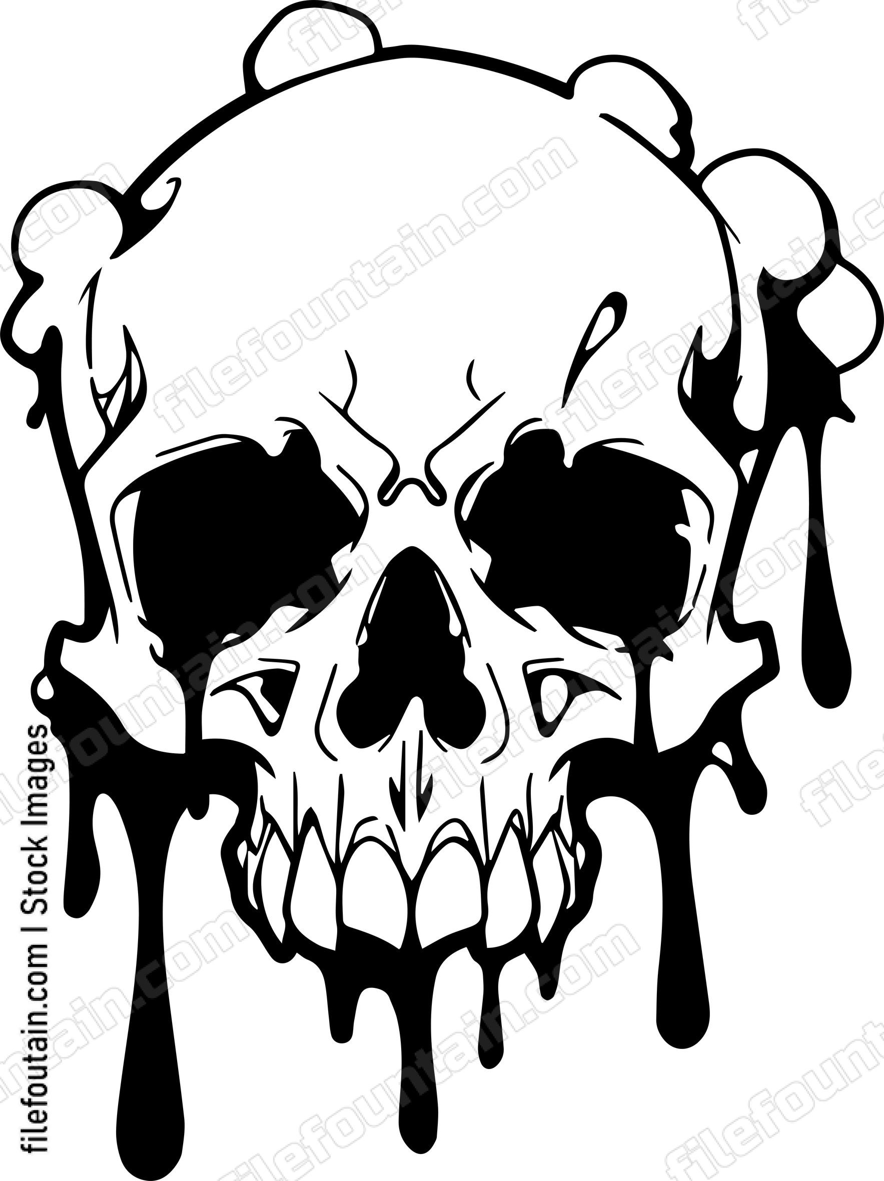 melting skull