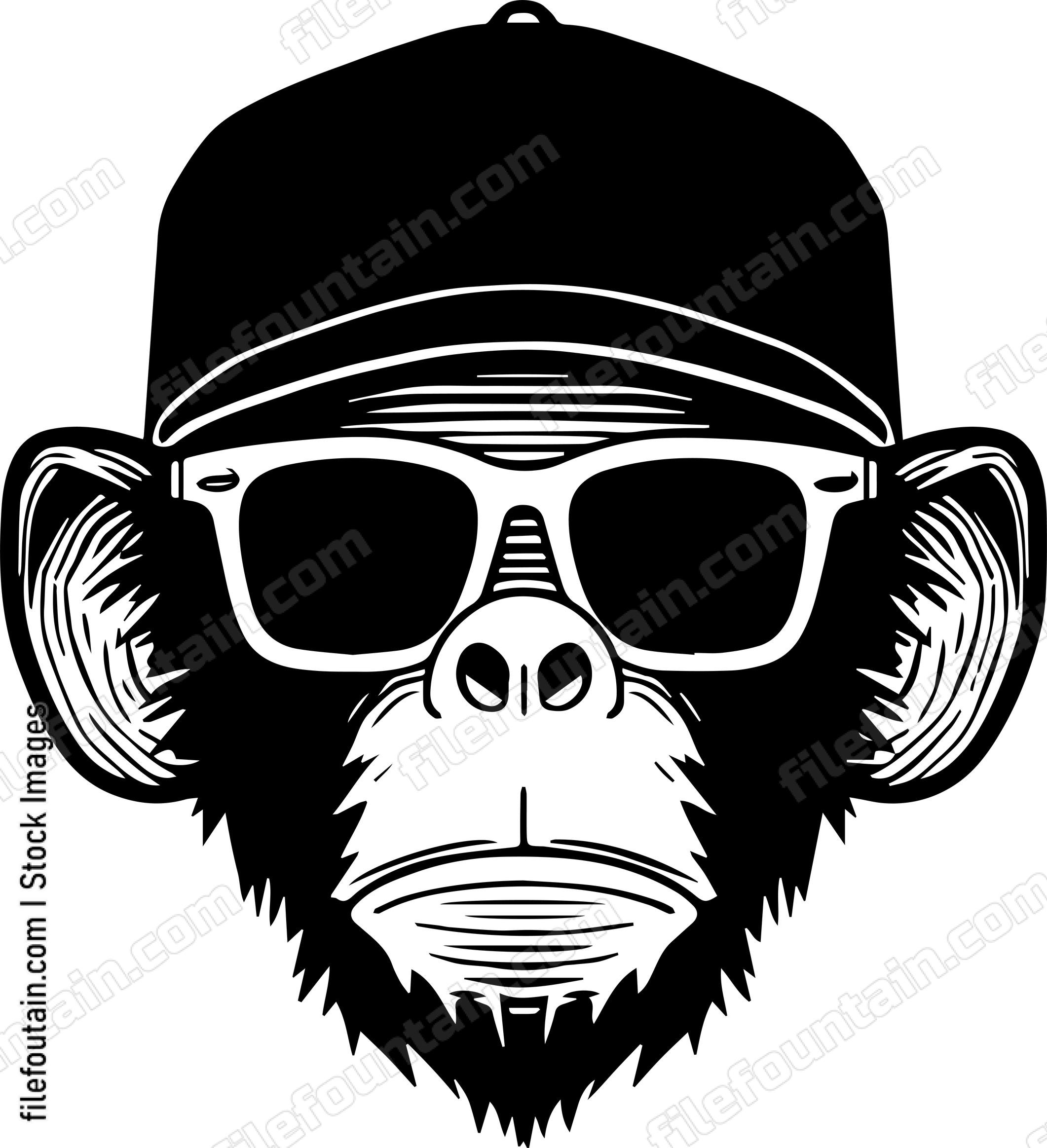 Monkey In Sunglasses