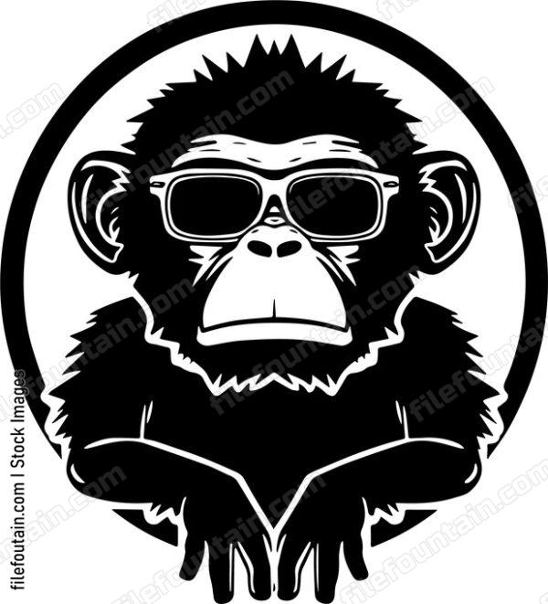 Monkey In Sunglasses