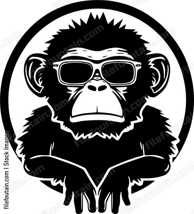 Monkey In Sunglasses