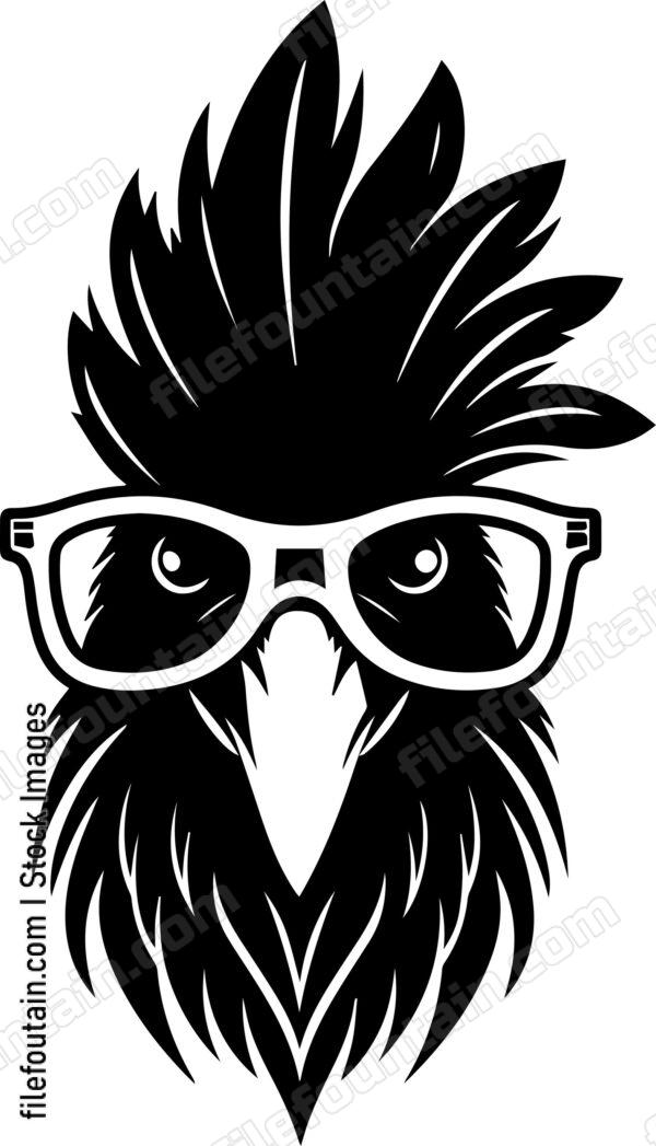 Rooster In Glasses