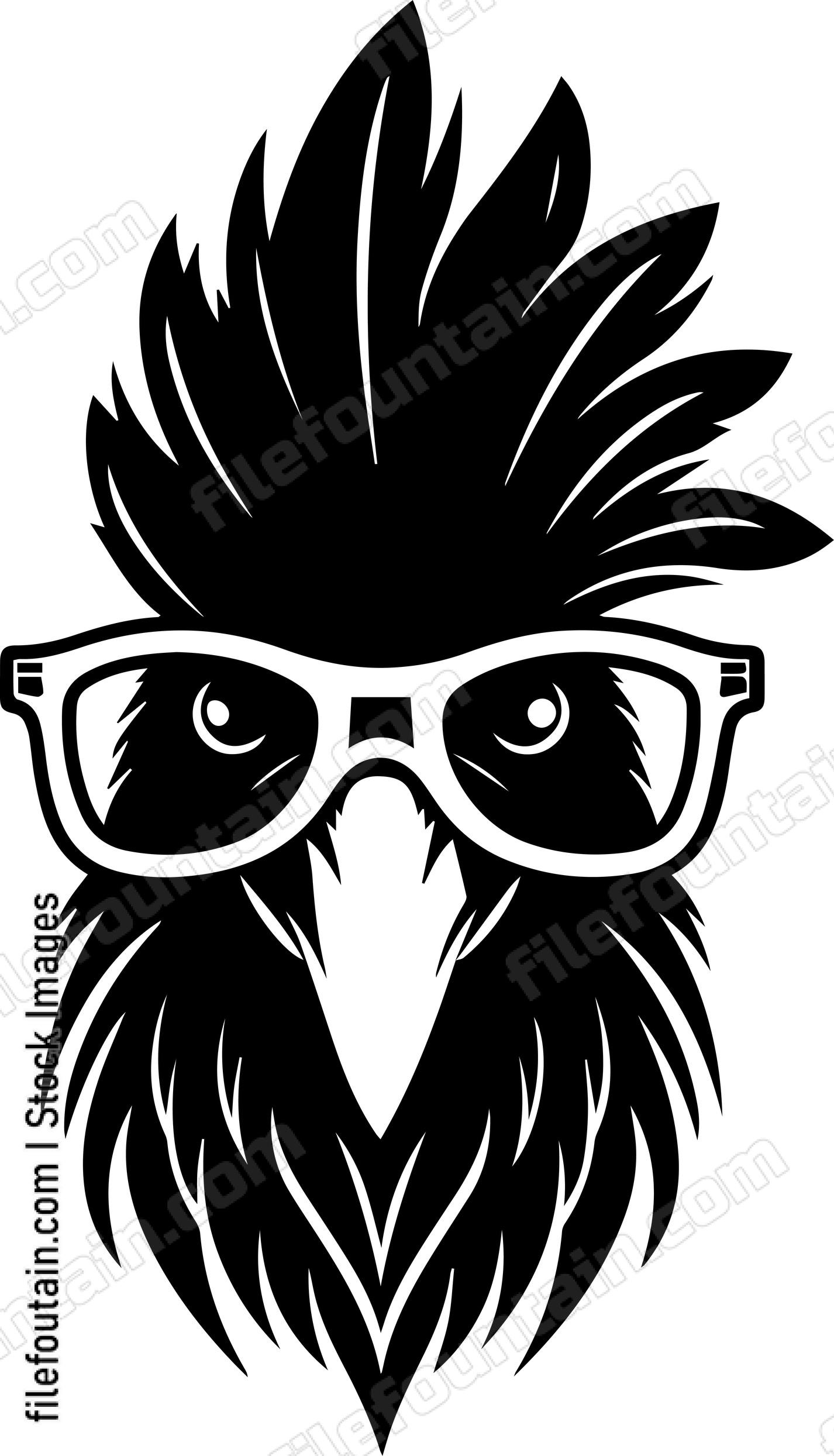 Rooster In Glasses