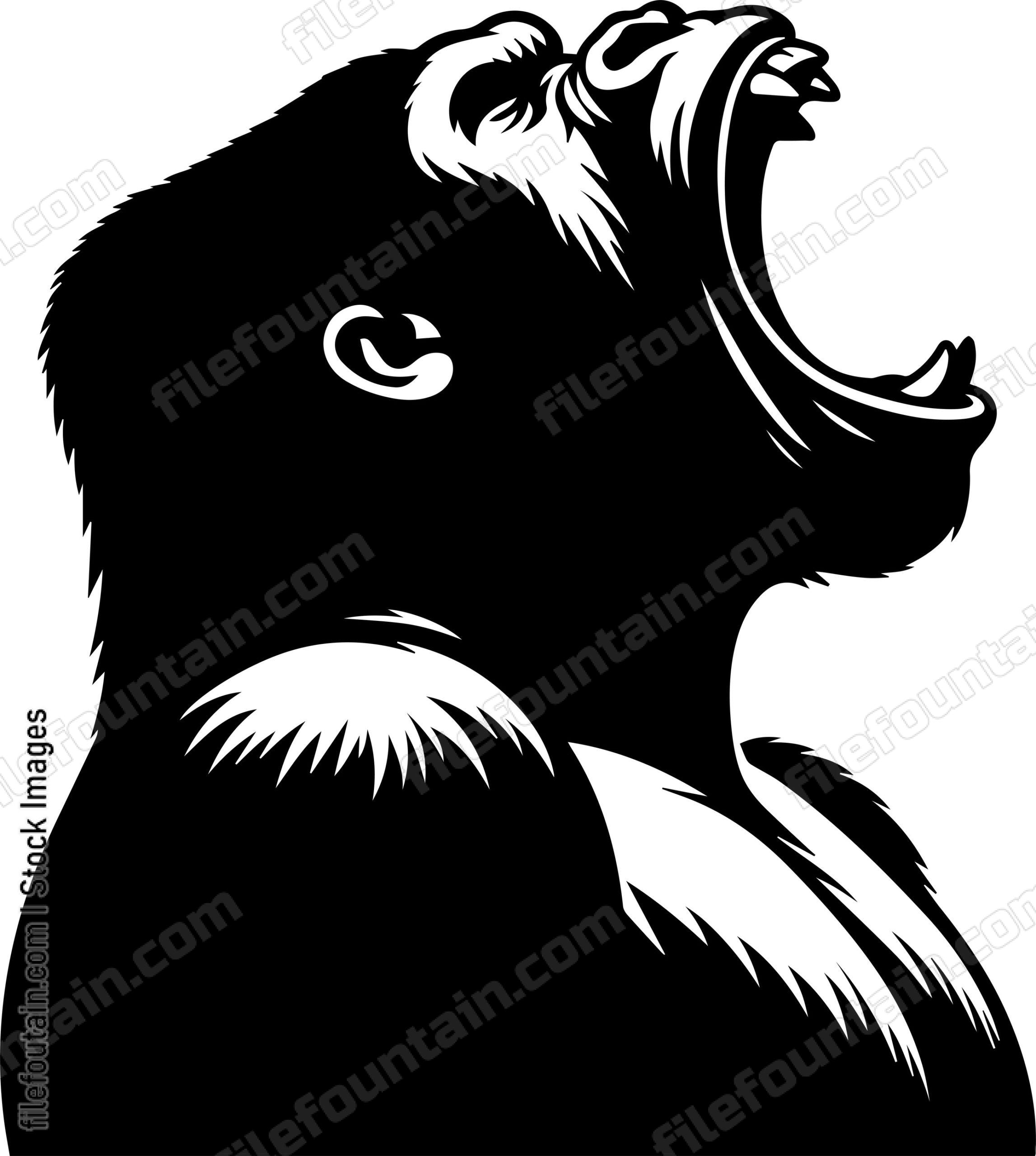 Silverback Gorilla in the Midst of a Call