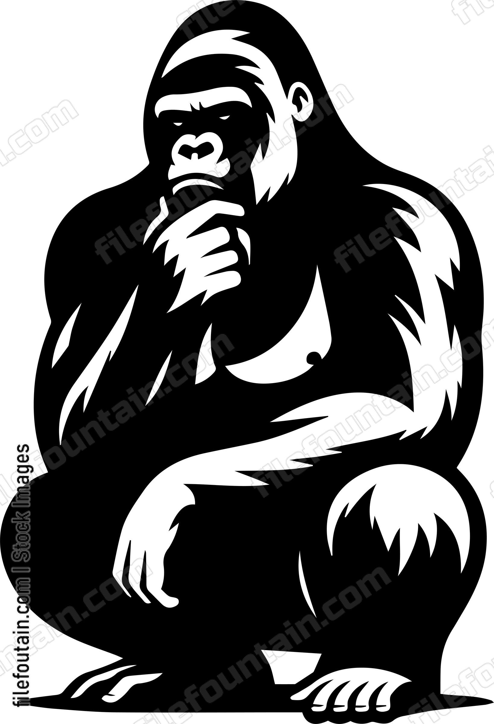 Silverback Gorilla Thinking