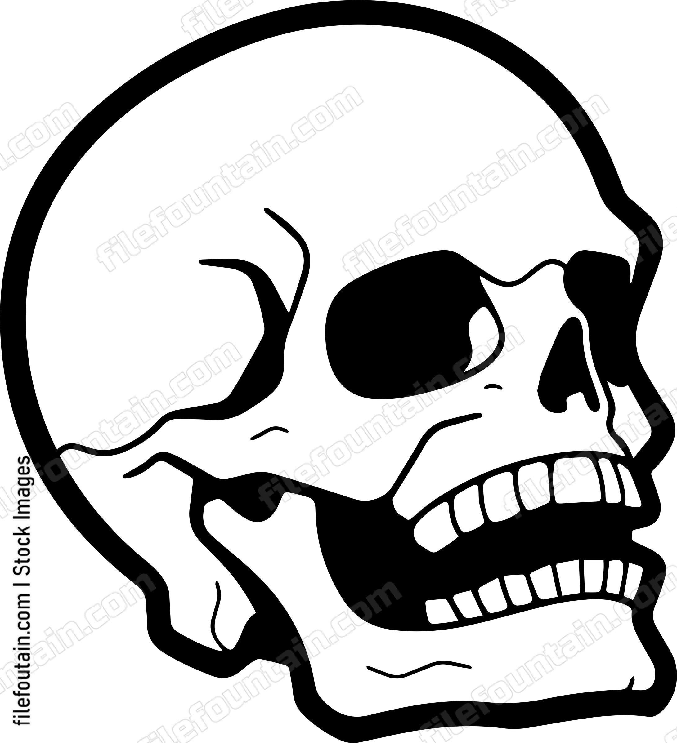 skull laughing