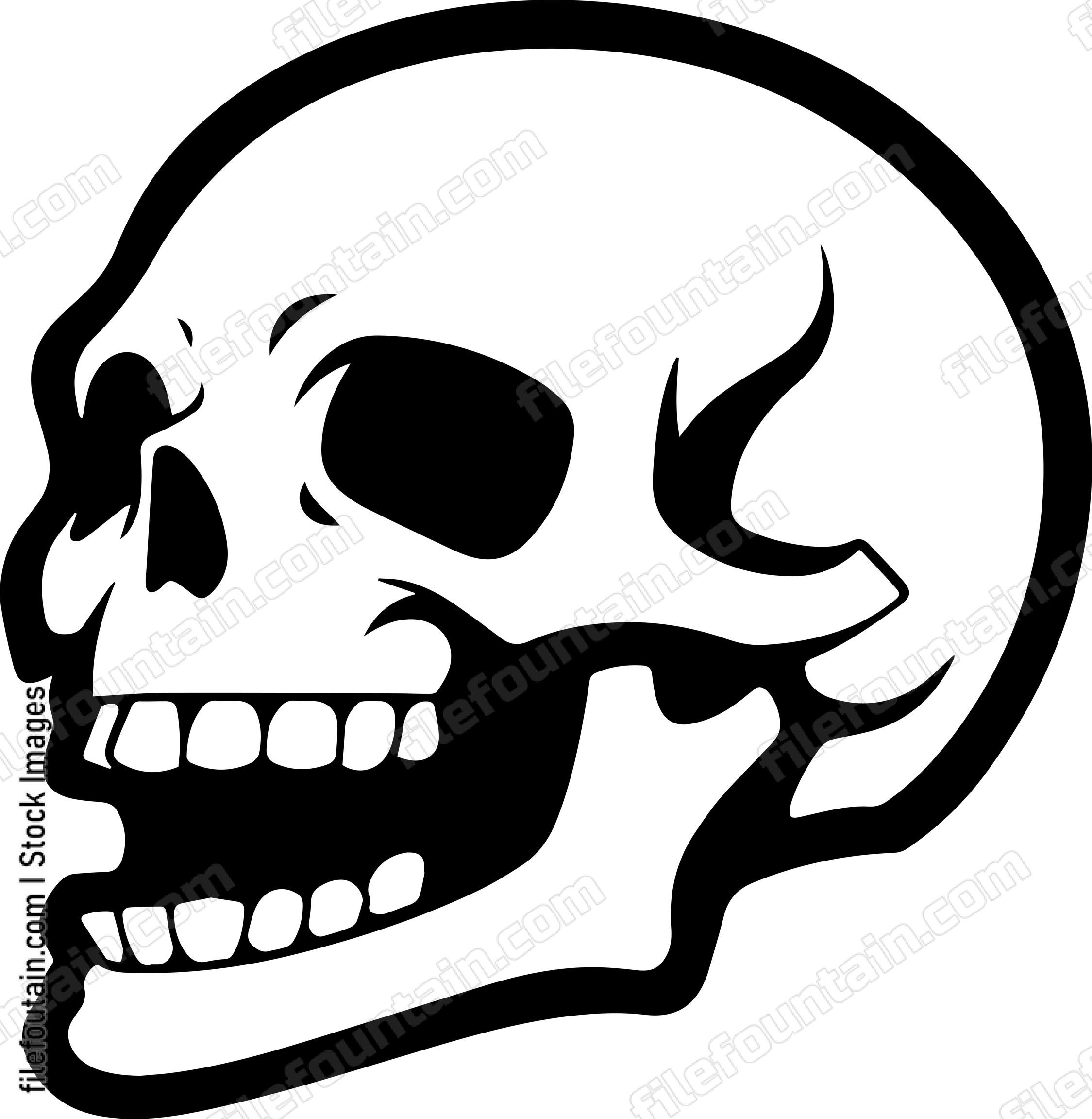 skull laughing