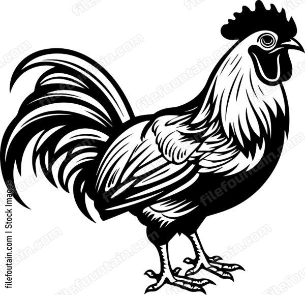 Standing Rooster