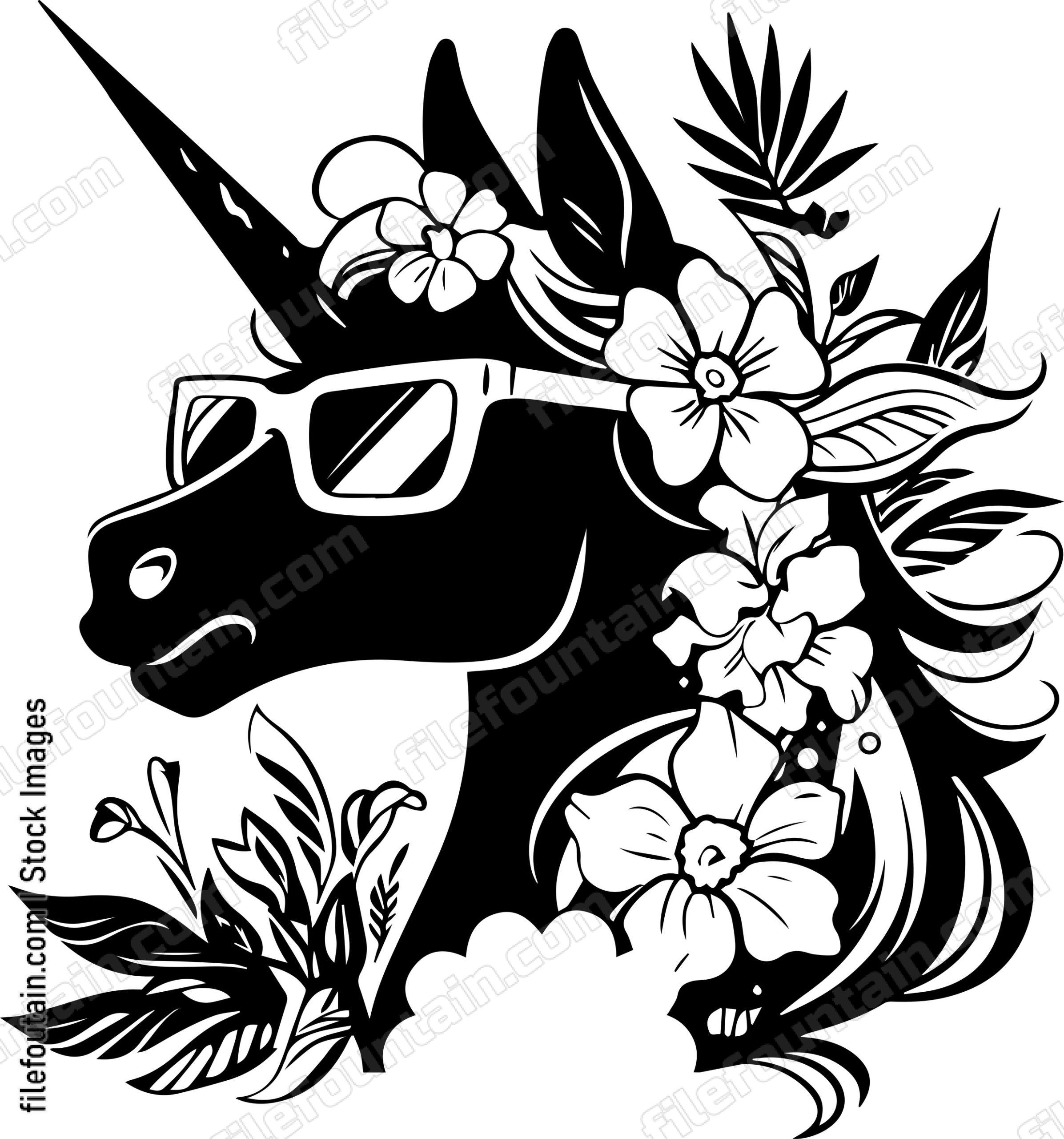 Unicorn In Sunglasses