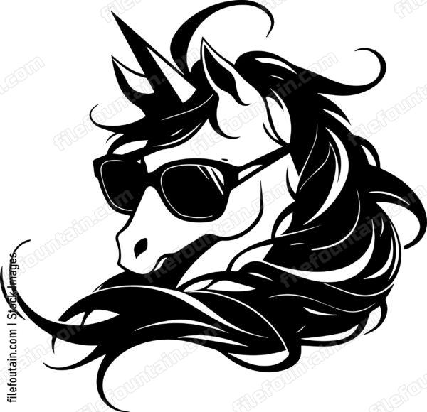 Unicorn In Sunglasses