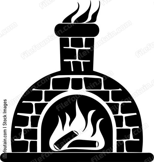 A brick oven with a fire inside