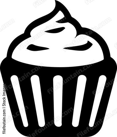 A cupcake with a heart topper
