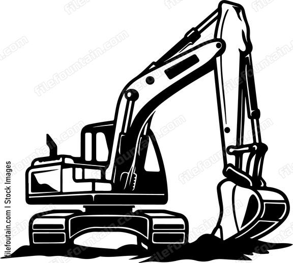 A mechanical digger vehicle
