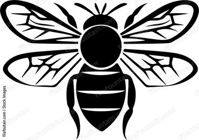 A simple bee graphic