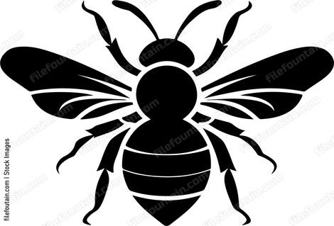 A simple bee graphic