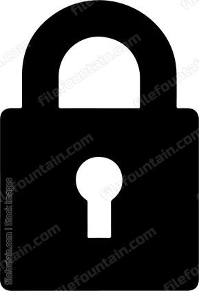A simple black lock