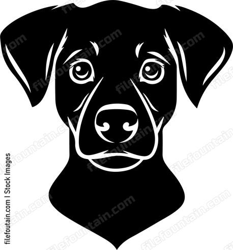 A simple dog head