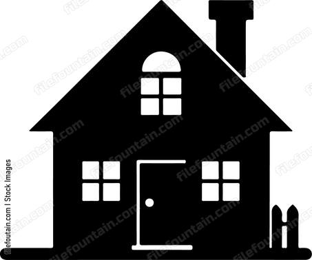 A simple house with a fence