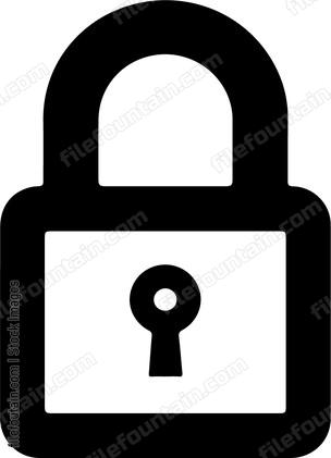 A simple lock outline