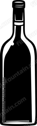 A simple wine bottle