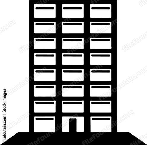 A tall apartment building