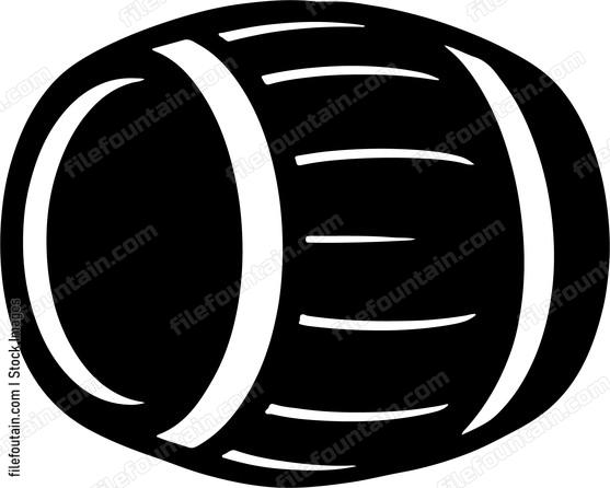 A wooden barrel for storage